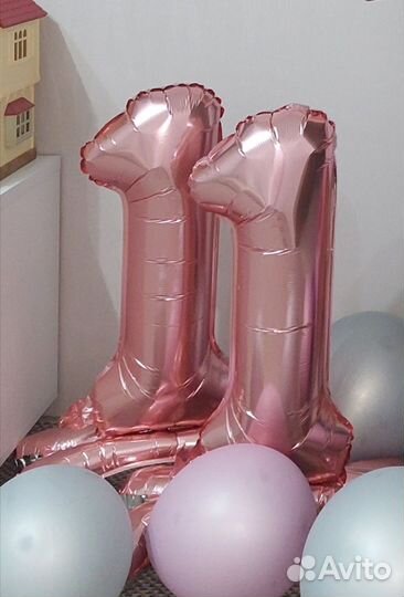 Воздушный фольгированный шар 9 и 11