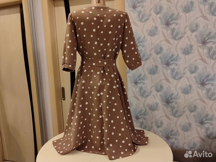 Платье в горошек 50 52