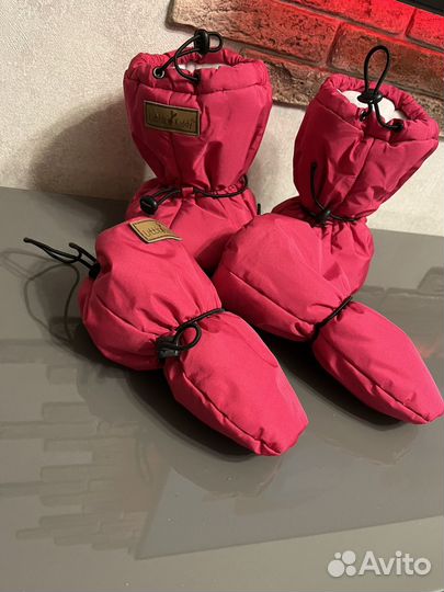 Пинетки и варежки зимние