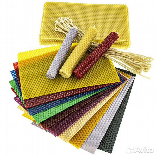 2 Вощина для свечей цветная 30 листов 200*130 мм