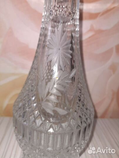 Графин СССР с бокалами, хрусталь
