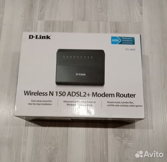 D-Link роутер беспроводной N150 adsl2