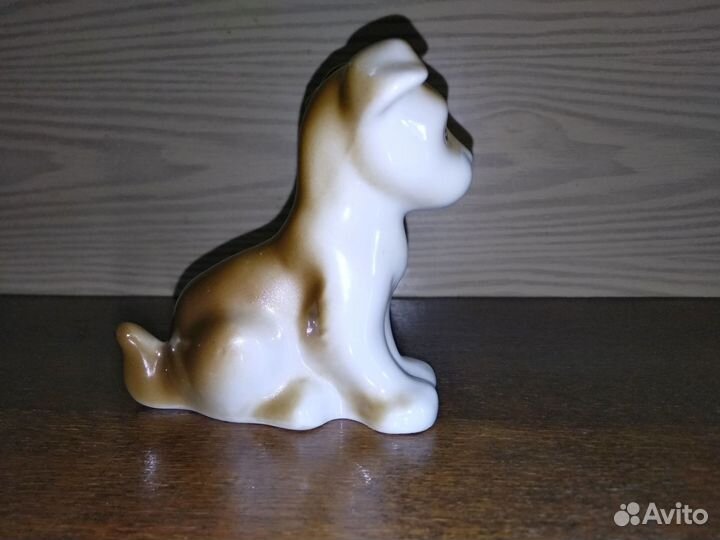 Статуэтки Кот-озорник и Щенок Полонное СССР