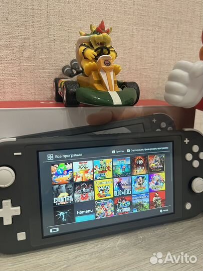 Nintendo Switch Lite Серый Прошитая 25 игр