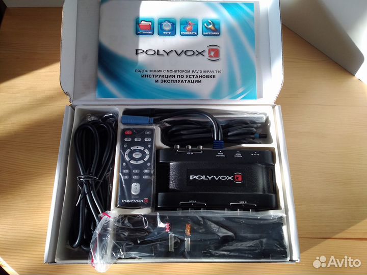 Подголовник с монитором Polyvox PAV-T10 без DVD