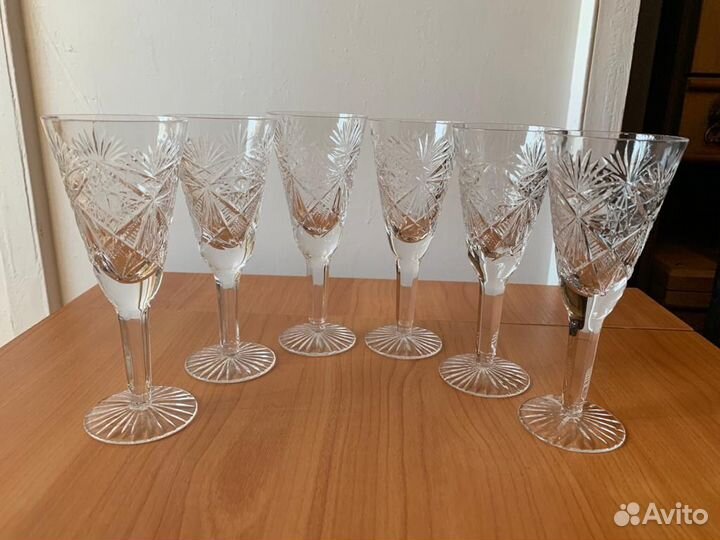 Фужеры хрусталь