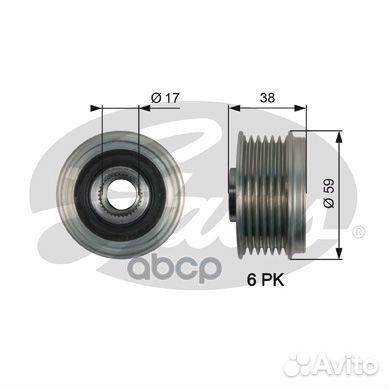 Муфта свободного хода hyundai santa FE/KIA sore