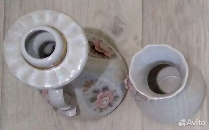 Ваза подсвечник фарфор вместе
