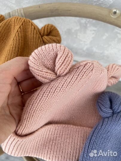 Шапка и шарф детские осенние