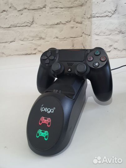 Геймпад Sony Dualshock V2 + зарядная станция ipega
