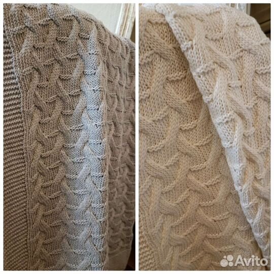 Покрывало плед(вязаный хлопок) полотенце(лен-хлоп)