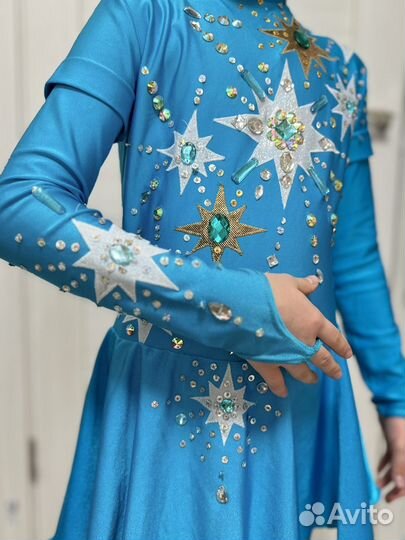 Купальник гимнастический для выступлений 140 146