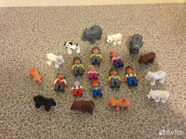 Лего Дупло Человечки Кубики Животные