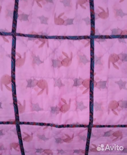 Детское лоскутное одеяло- покрывало