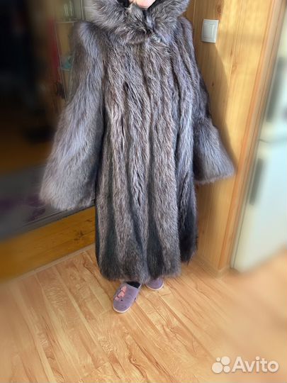 Шуба енотовая