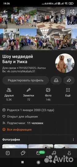 Танцующий медведь на праздник Аэромедведь