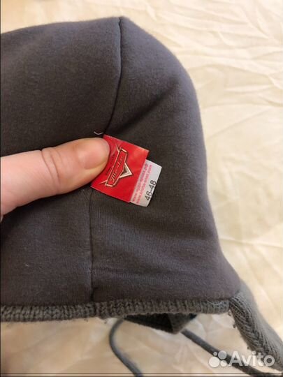 Тёплая шапка с синтепухом. Тачки. 46-50