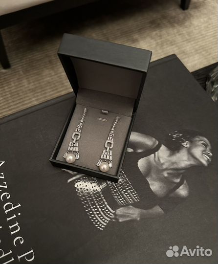 Серьги с натуральным жемчугом