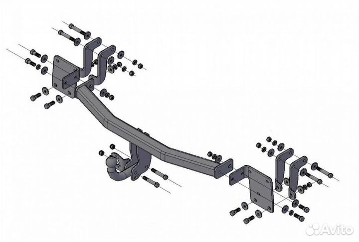 Фаркоп Mitsubishi Outlander с 2012- Treiler (7140)