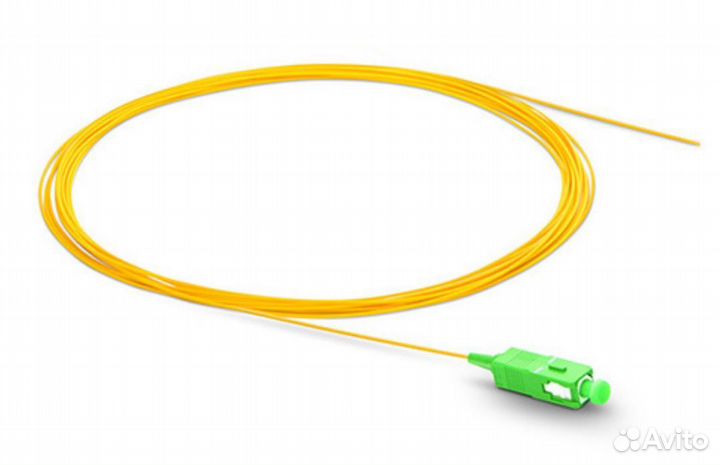 Пигтейл оптический SC/APC 1.5м, 0.9мм