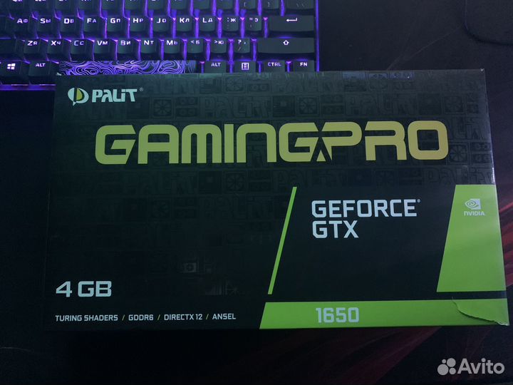 Palit gtx 1650 4гб