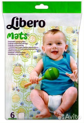 Одноразовые впитывающие пелёнки Libero mats