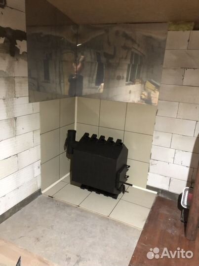 Печь для гаража булерьян.печь для бани
