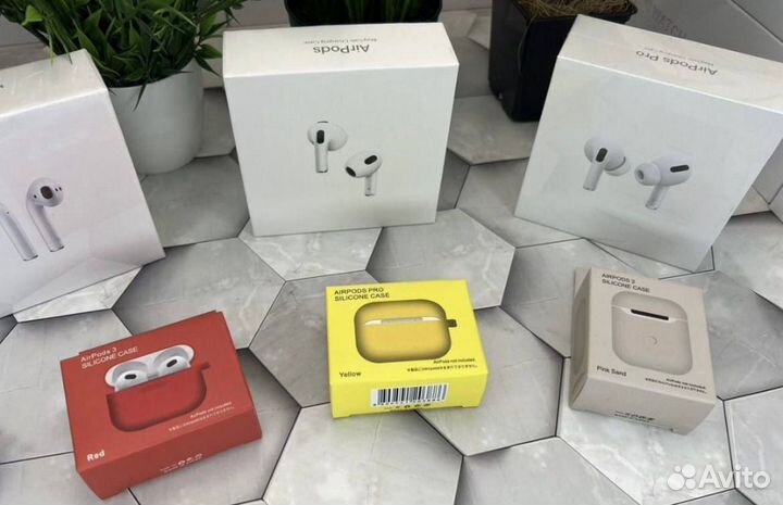 AirPods 2/3/Pro / Про /Гарантия / Чехол в подарок