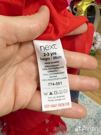 Платье для девочки 98 next