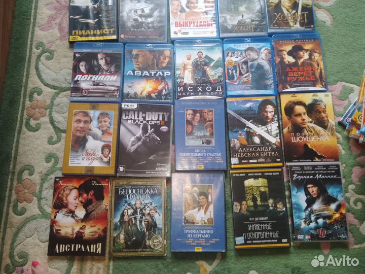 Фильмы и мультфильмы на двд дисках