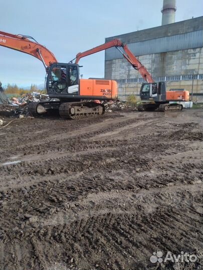 Услуги гусеничного экскаватора гидромолот