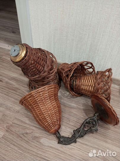 Светильники плетеные