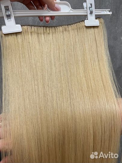 Волосы натуральные на трессе