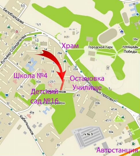 1-к. квартира, 30 м², 1/5 эт.