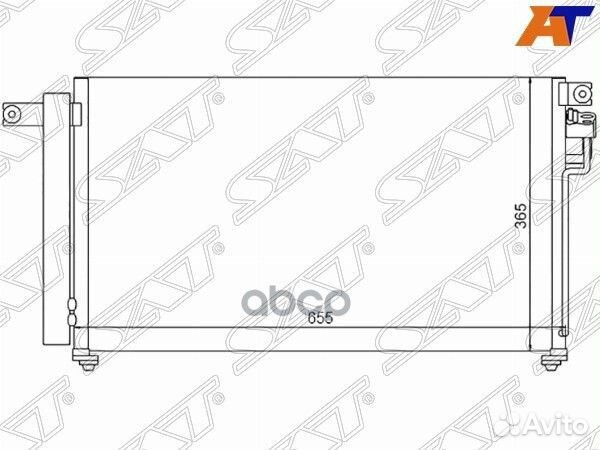 Радиатор кондиционера KIA RIO 05-11 ST-KA46-394