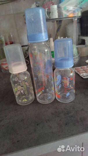 Бутылочки для кормления nuk стекло