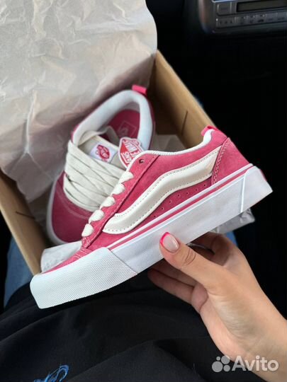 Кеды vans knu skool pink женские