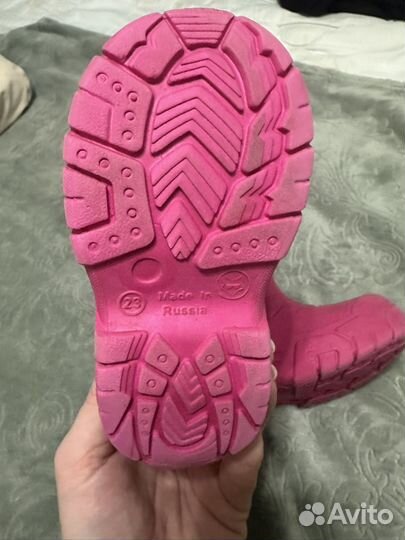 Детские резиновые сапоги 23 размер