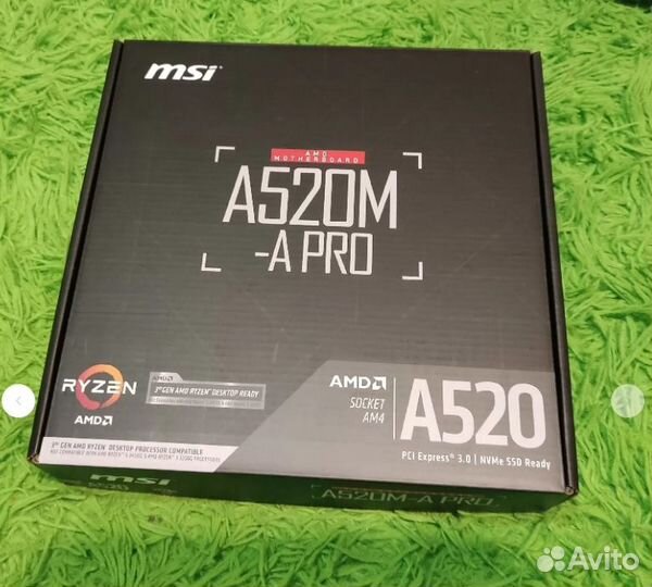 Материнская плата MSI A520M-A PRO Новая