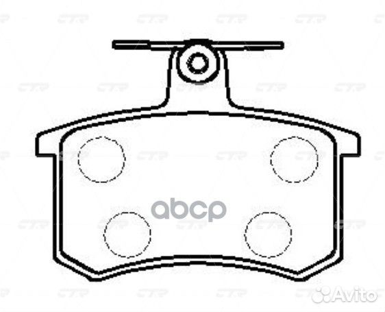Ckvw-42 Колодки тормозные дисковые зад GK