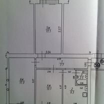 3-к. квартира, 67 м², 2/5 эт.