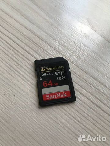 Карта памяти SanDisk sdxc 64GB Extreme Pro