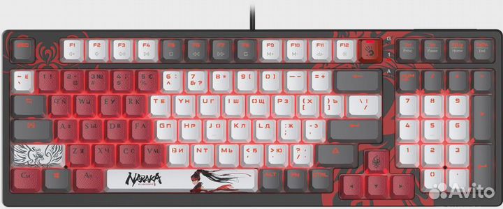 Клавиатура A4tech S98 naraka blms RED plus