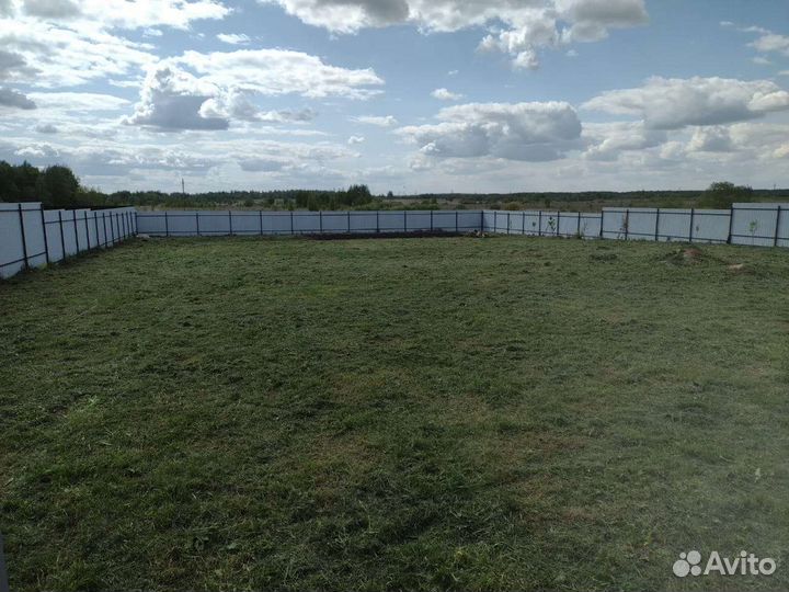 Покос травы триммером
