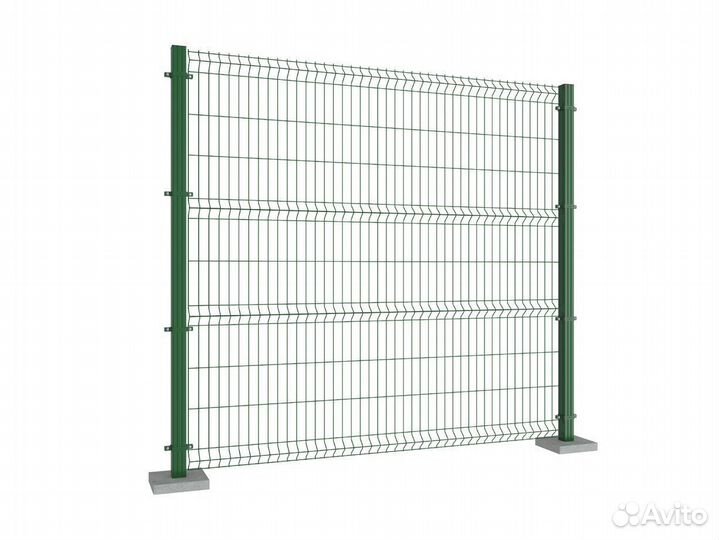 Заборная секция из 3D сетки