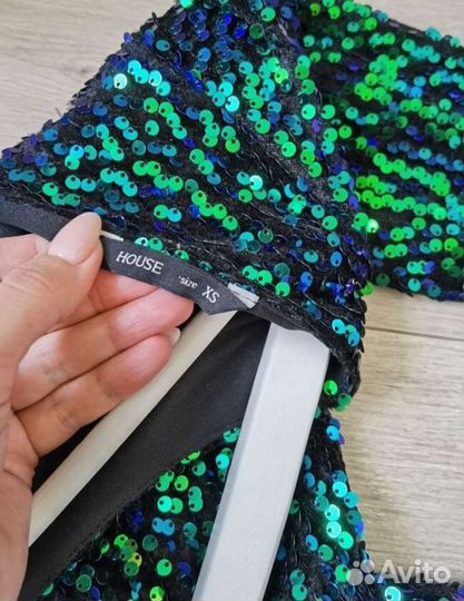 Платье House пайетки 42-44