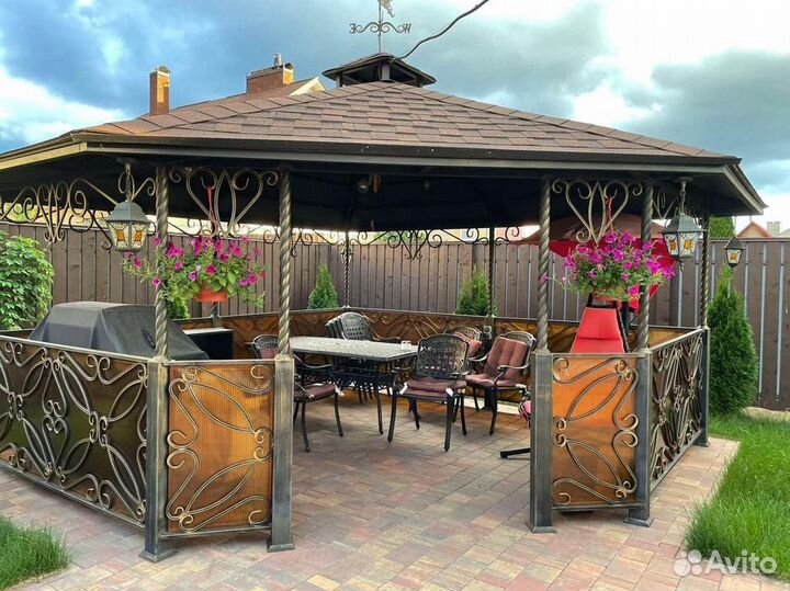 Беседка кованная