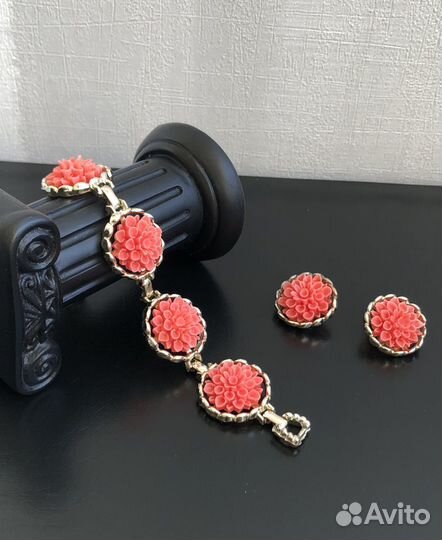 Винтажные Клипсы и Браслет Emmons США Винтаж