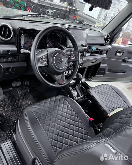 Чехлы из экокожи на Hyundai Santa Fe от Автопилот