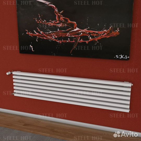 Горизонтальный Трубчатый радиатор Steel-Hot от